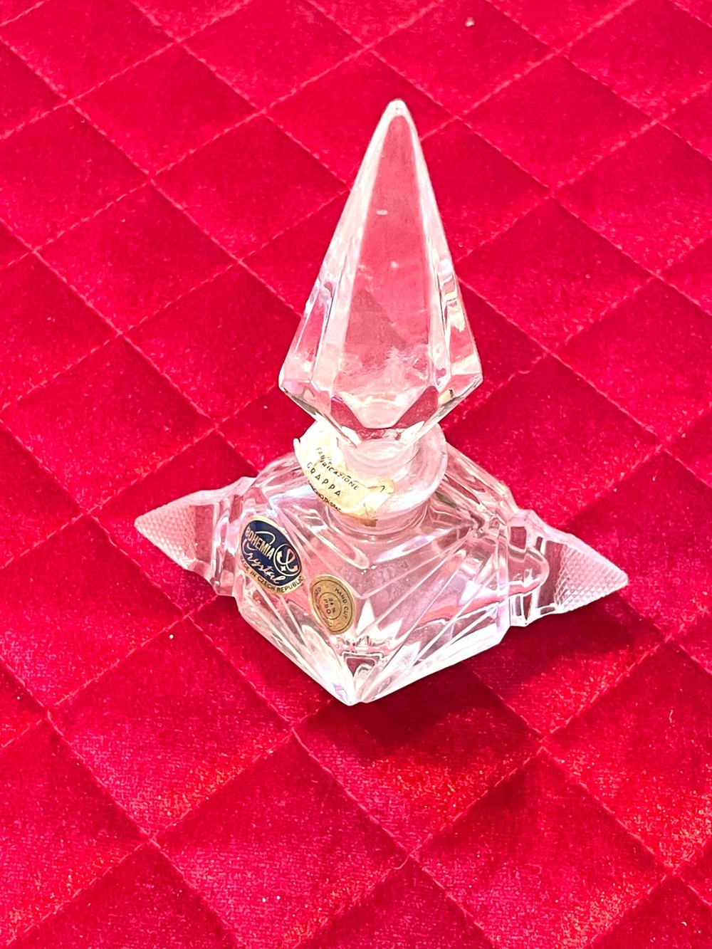Bohemia Crystal Collectible Perfume Bottle